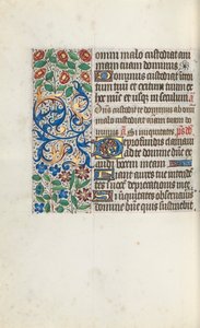 Órakönyv Rouen használata: fol. 105V, c. 1470. alkotó: Master of the Geneva Latini