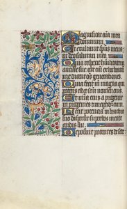 Órakönyv Rouen használata: fol. 107V, c. 1470. alkotó: Master of the Geneva Latini