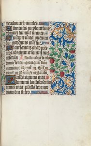 Órakönyv Rouen használata: fol. 108r, c. 1470. alkotó: Master of the Geneva Latini