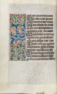 Órakönyv Rouen használata: fol. 110V, c. 1470.