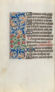 Órakönyv Rouen használata: fol. 111v, c. 1470. alkotó: Master of the Geneva Latini