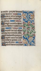 Órakönyv Rouen használata: fol. 119r, c. 1470. alkotó: Master of the Geneva Latini
