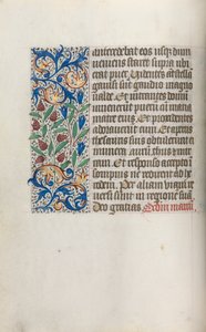 Órakönyv Rouen használata: fol. 17V, c. 1470. alkotó: Master of the Geneva Latini