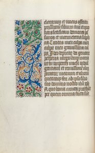 Órakönyv Rouen használata: fol. 25V, c. 1470. alkotó: Master of the Geneva Latini