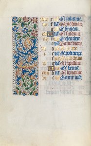 Órakönyv Rouen használata: fol. 2v, c. 1470. alkotó: Master of the Geneva Latini
