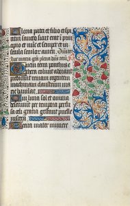 Órakönyv Rouen használata: fol. 30r, c. 1470. alkotó: Master of the Geneva Latini