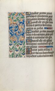 Órakönyv Rouen használata: fol. 34V, c. 1470. alkotó: Master of the Geneva Latini