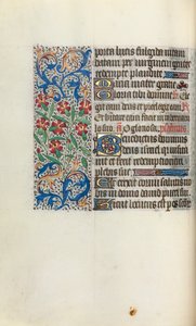 Órakönyv Rouen használata: fol. 47V, c. 1470. alkotó: Master of the Geneva Latini