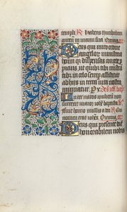 Órakönyv Rouen használata: fol. 50V, c. 1470. alkotó: Master of the Geneva Latini