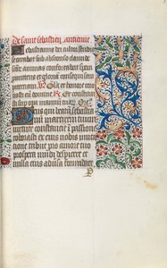 Órakönyv Rouen használata: fol. 52r, c. 1470. alkotó: Master of the Geneva Latini