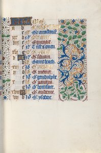 Órakönyv Rouen használata: fol. 5r, c. 1470.