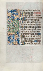 Órakönyv Rouen használata: fol. 64v, c. 1470. alkotó: Master of the Geneva Latini