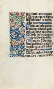 Órakönyv Rouen használata: fol. 86v, c. 1470. alkotó: Master of the Geneva Latini