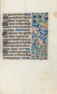 Órakönyv Rouen használata: fol. 89r, c. 1470. alkotó: Master of the Geneva Latini