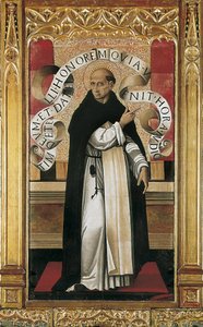 Saint Vincent Ferrer (1350-1419) (festmény) alkotó: Master of the Grifo