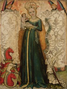 Madonna és a kalászos gyermek, 1440-50 alkotó: Master of the Hallein Altarpiece