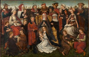 Szent Anna családja, 1500-10 körül (olaj, panel) alkotó: Master of the Holy Family of St. Anne