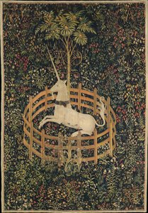 Az egyszarvú fogságban, c. 1500 alkotó: Master of the Hunt of the