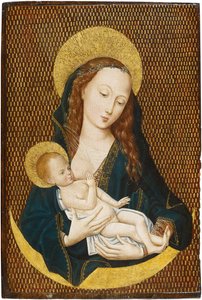 Mária laktánok a félholdon, 1485 körül alkotó: Master of the Magdalen Legend,