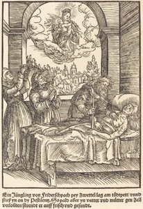 Egy fiatal Friderschpachtól... alkotó: Master of the Miracles of Mariazell