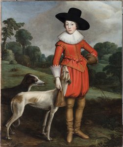 II. Vilmos, Orange hercegének portréja fiúként (olaj, vászon) alkotó: Master of the Monteviot Boy in Red