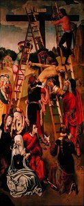 A letétel, egy triptichon oldalsó táblája, 1490 körüli évek (olaj, tábla) (lásd még 152538)