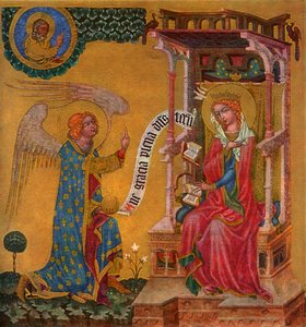 „Szűz Mária Angyali üdvözlet”, c1350, 1955.