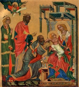 „A mágusok imádása”, c1350, 1955.