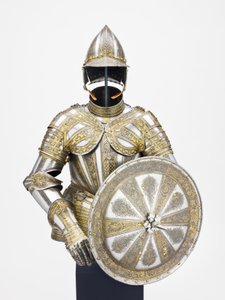 Félpáncél és céltábla gyalogos szolgálathoz, 1600 körül alkotó: Master of the sign of the