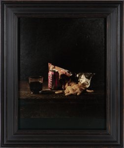 Last Meal on Death Row, Louis Jones Junior, 2012 (Digitális transzfer nyomat kecskebőr pergamenre) alkotó: Mat Collishaw