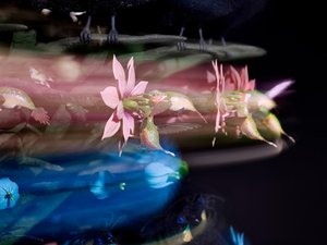The Centrifugal Soul, 2016 (akril, alumínium, acél, LED fények, motor, elektronikus áramkörök, gyanta és festék) alkotó: Mat Collishaw