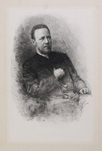 Szergej Nyikolajevics Szubinszkij történész és újságíró portréja 1834-1913, 1900-as évek alkotó: Mate