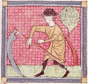 Fol.58v június: Szénaverés