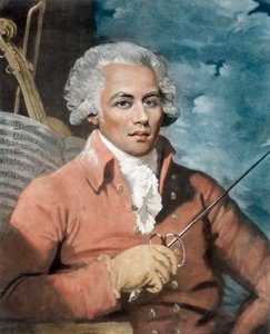 Joseph Boulogne (1748-99), Szent György lovagja; egy guadeloupe-i francia ültetvénytulajdonos és egy afrikai származású rabszolga, Nanon fia - Joseph Boulogne (1748-1799), Chevalier de Saint Georges (Saint-Georges) guadeloupe-i származású zeneszerző portré alkotó: Mather (after) Brown