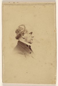 [Azonosítatlan férfi profilból, vignettastílusban nyomtatva] alkotó: Mathew B. Brady