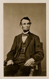Abraham Lincoln (1809-65) portréja (bw fotó)