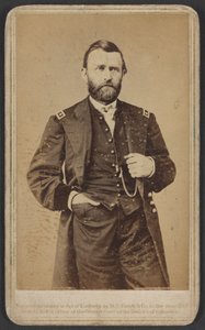 Ulysses S. Grant vezérőrnagy, a Szövetségi Hadsereg tisztje alkotó: Mathew and studio Brady