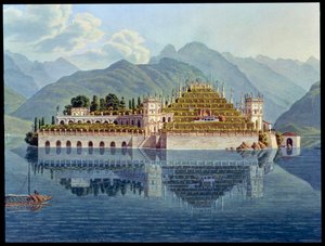 Teraszos kertek, Isola Bella, Lago Maggiore, Olaszország, 1819