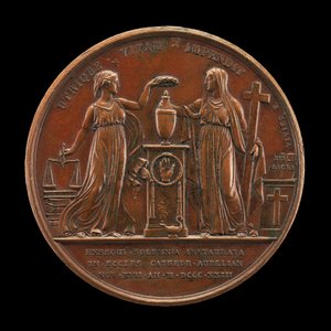 Igazságosság és hit [fordítva], 1823. alkotó: Mathias Nicholas Marie Vivier