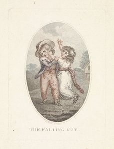 Fiú és lány ugratják egymást The Falling Out (cím a tárgyon)
