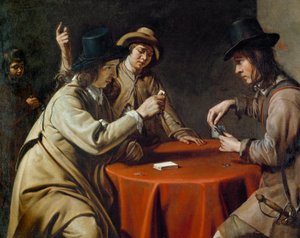A csalók újra egyesültek Mathieu Le Nain (Lenain) festménye (1607-1677) XVII.