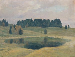 Abend am Mittenwaldsee alkotó: Mathilde Sitta Allé