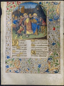 Levél az órák könyvéből: Krisztus árulása, c. 1470-1485.