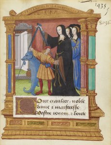 BNF Fr2285 f5r - A delfin iránytű alkotó: Maitre de Philippe de Gueldre