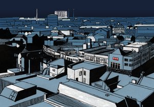 Mystery Power Cut, 2016 (akril tinta, digitális)