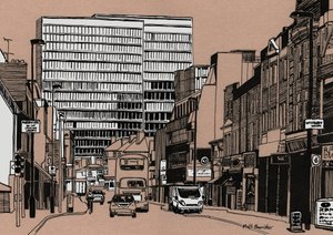 South End - Croydon, 2016 (akril tinta, tábla)