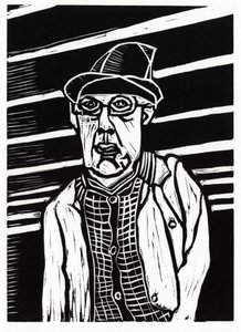 Southwark Man, 2013 (linómetszet)