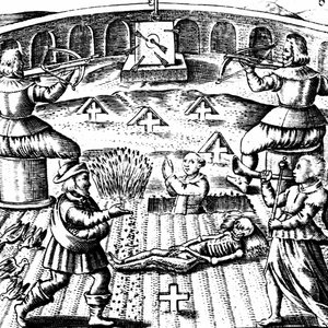 Basil Valentine nyolcadik kulcsa, Basil Valentine „Von dem große Stein Uhralten” című művéből, Strasbourg, 1651 alkotó: Mattaus the Younger Merian