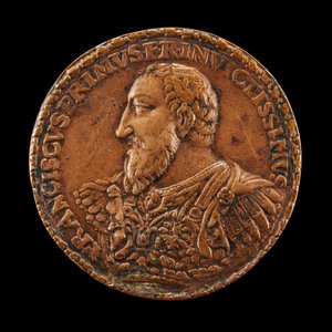 I. Ferenc, 1494-1547, Franciaország királya 1515, valószínűleg 15381544. alkotó: Matteo dal Nassaro
