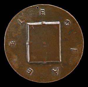 Lezárt könyv [fordítva], c. 1446. alkotó: Matteo di Andrea de Pasti